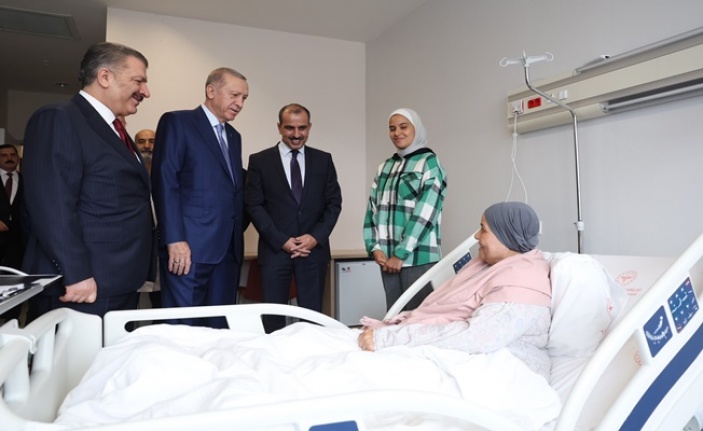 Gazze’den getirilen hastalara Cumhurbaşkanı Erdoğan'dan ziyaret
