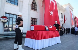 Şehit polis memuru için tören düzenlendi!