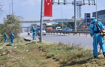 Park ve bahçelerde sonbahar temizliği